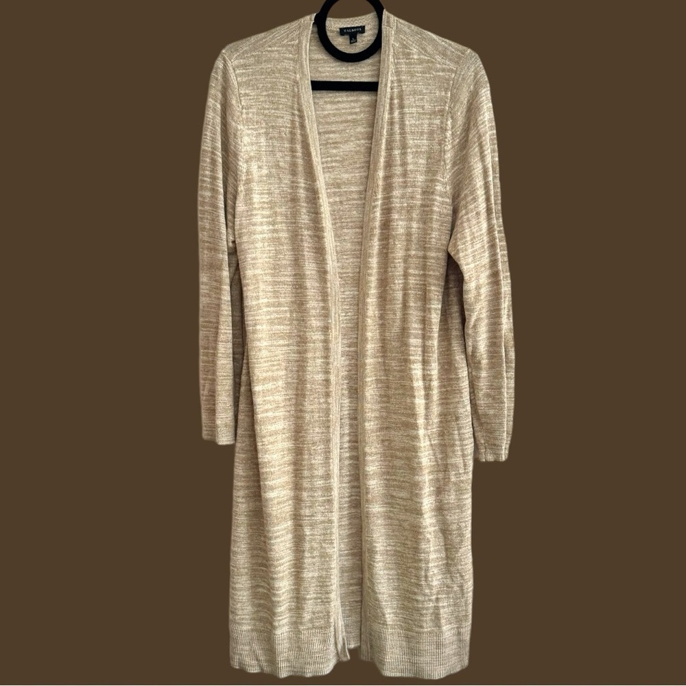 Women’s Talbots Beige Cardigan Sweater Size Large
